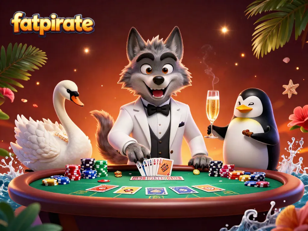 Play exciting games at fatpirate casino while enjoying a thrilling card scene.
