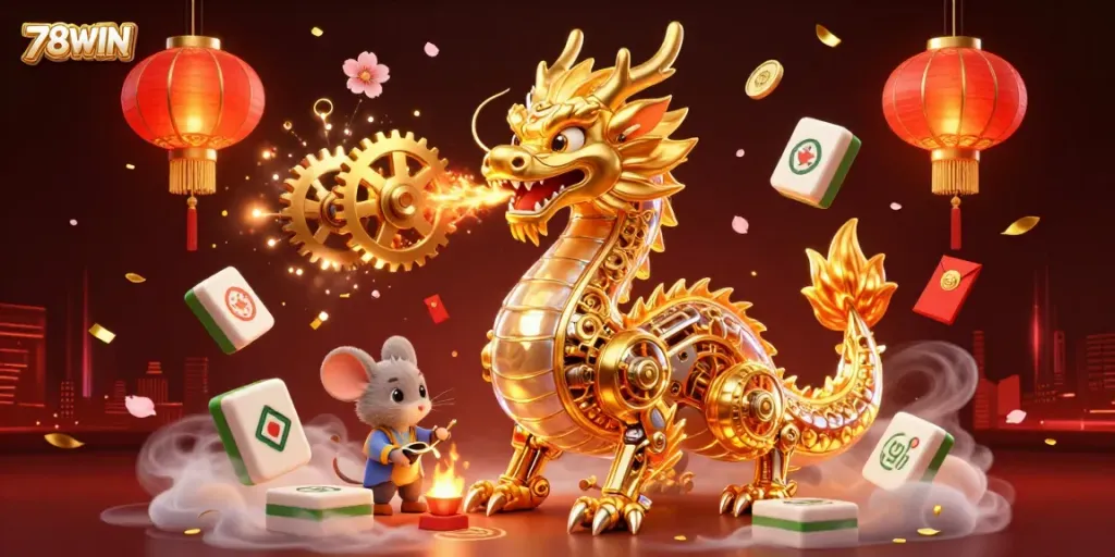 Win big at 78WIN with the golden dragon and dynamic casino elements!
