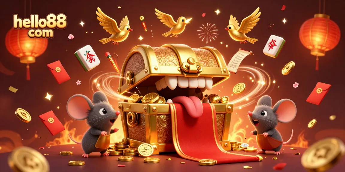 Engaging players with excitement and rewards at hello88 com, featuring vibrant casino elements and rich illustrations.