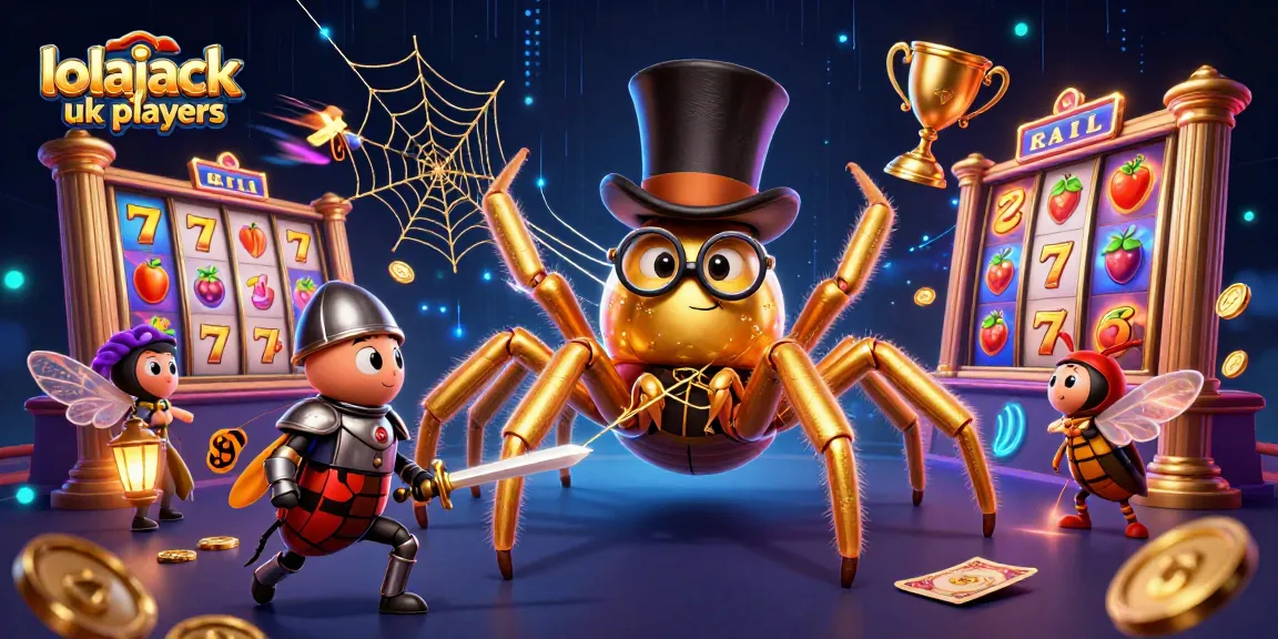 Engage in thrilling action at lolajack casino uk players with dynamic slot reels, gold coins, and adventurous characters.